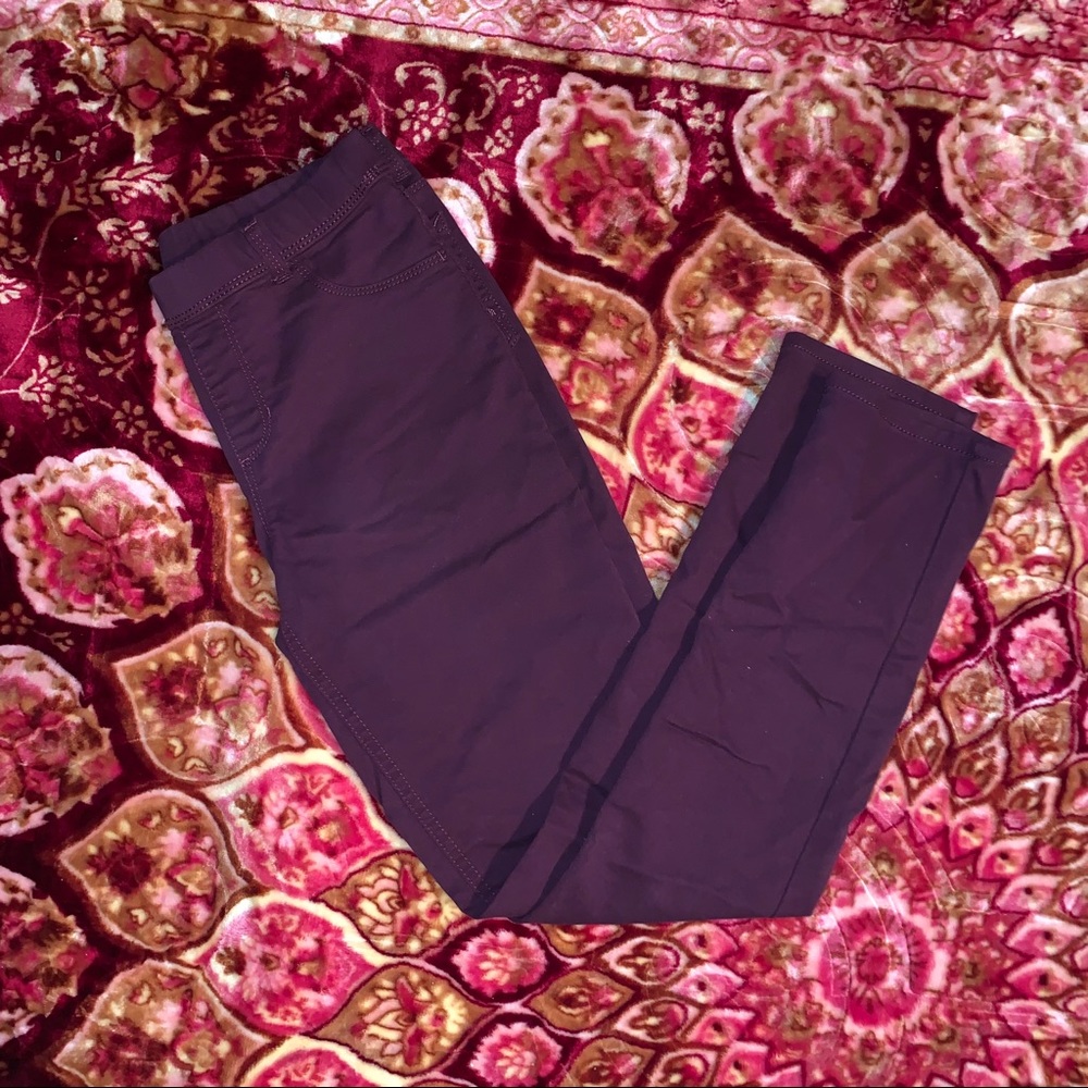 Burgundy pants